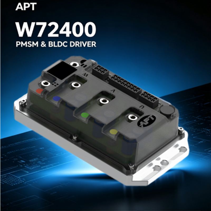 APT W72400 72V 15KW Peak PMSM & BLDC Motor Controller with FOC, Bluetooth, CANBUS